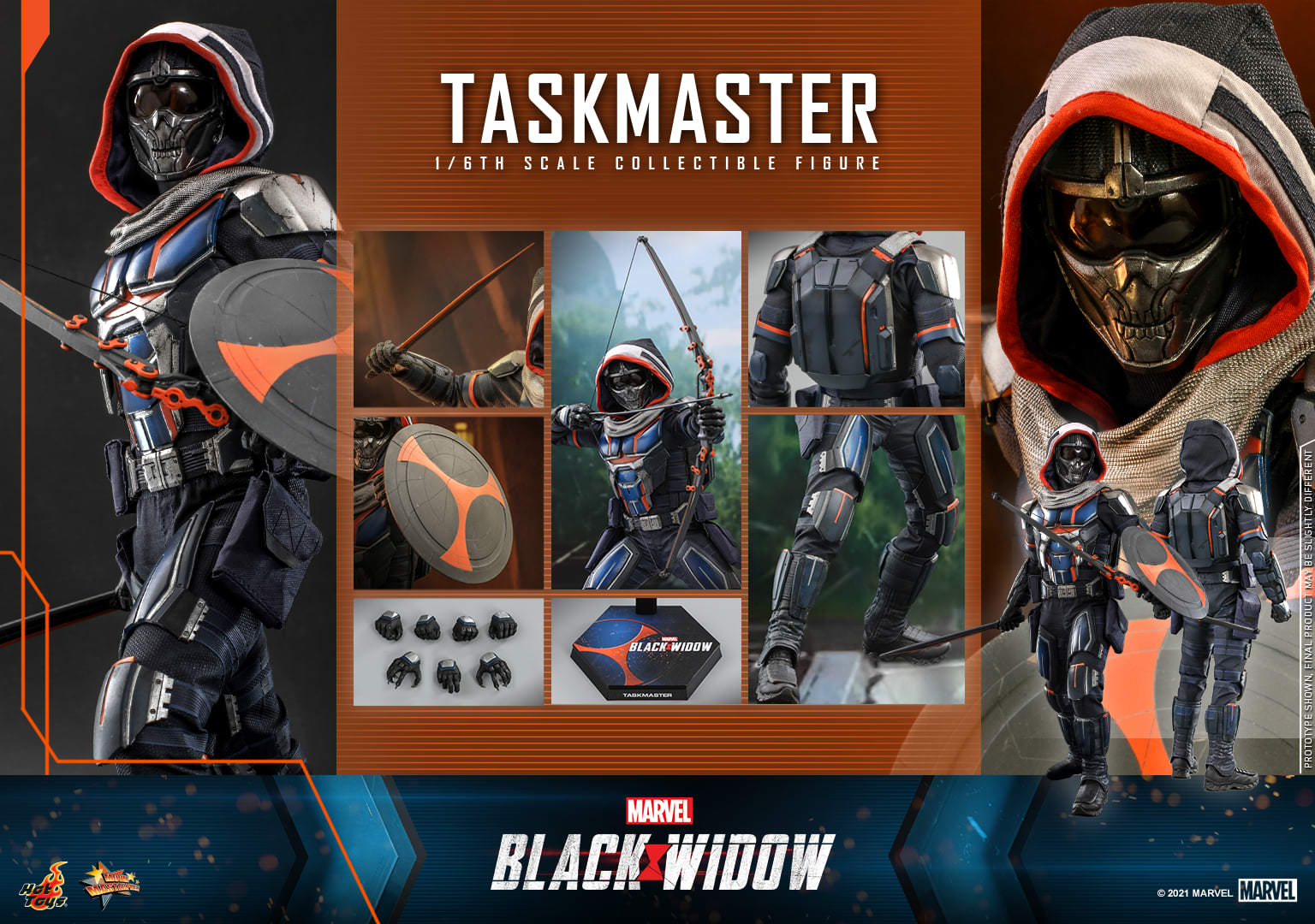 Foto 3 pulgar | Taskmaster 1/6 Hot Toys Black Widow