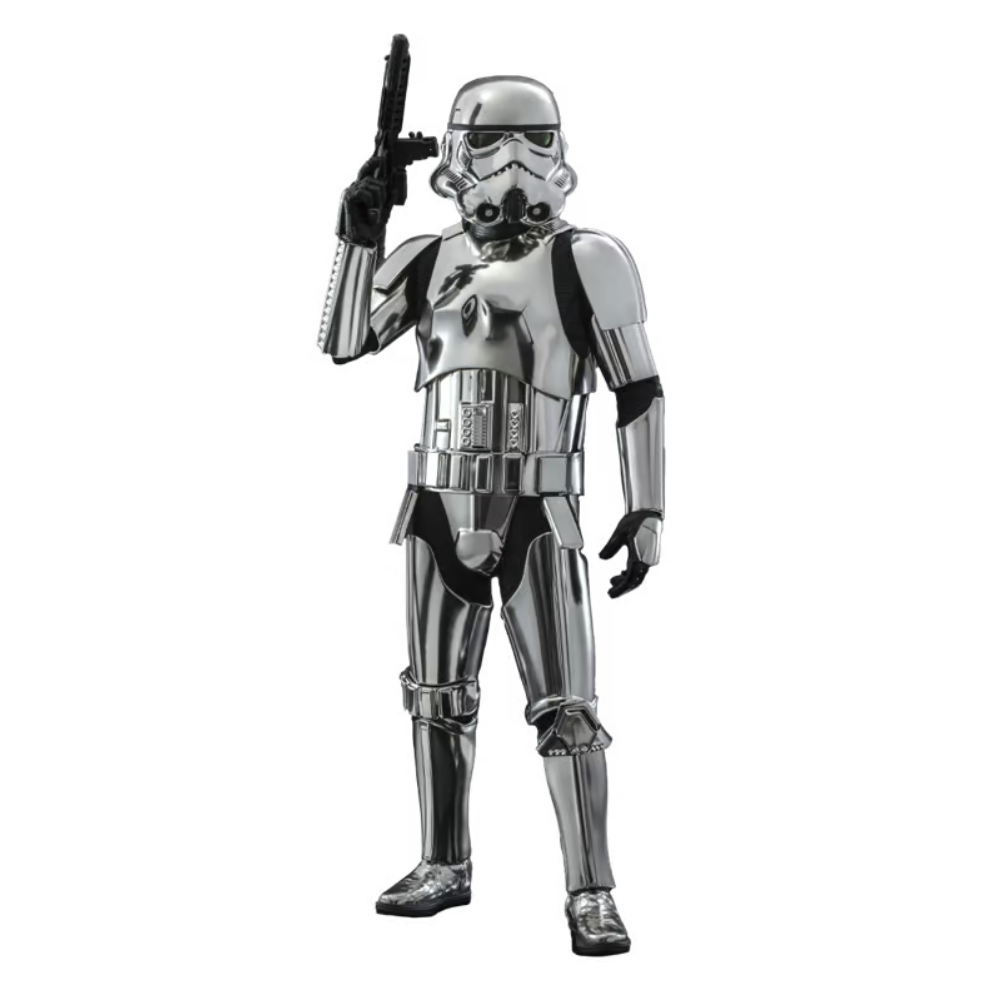 Foto 2 pulgar | Stormtrooper Chrome Exclusive 1/6 Hot Toys Star Wars