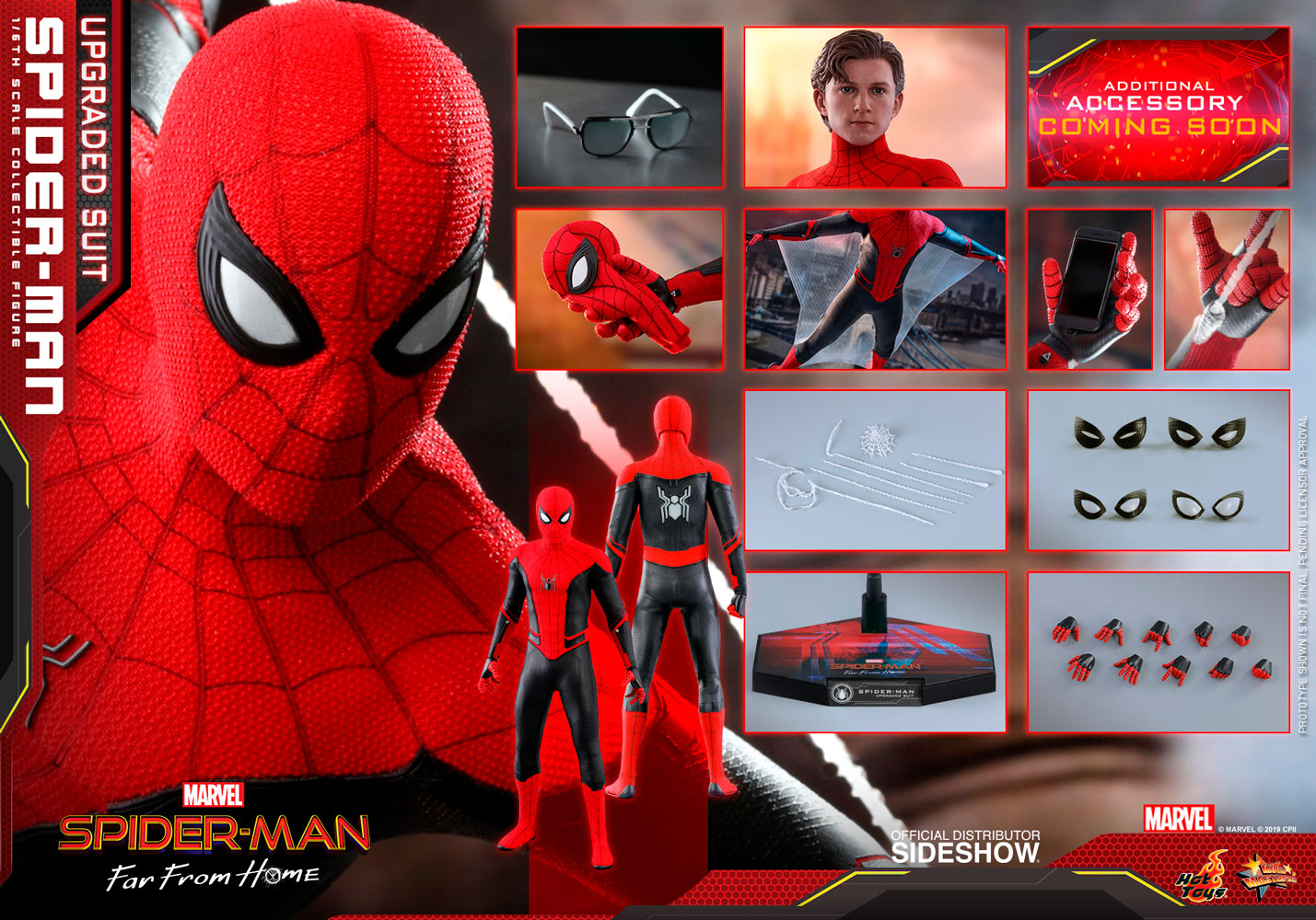 Foto 3 pulgar | Spider-Man Upgraded Suit 1/6  Hot Toys Far From Home