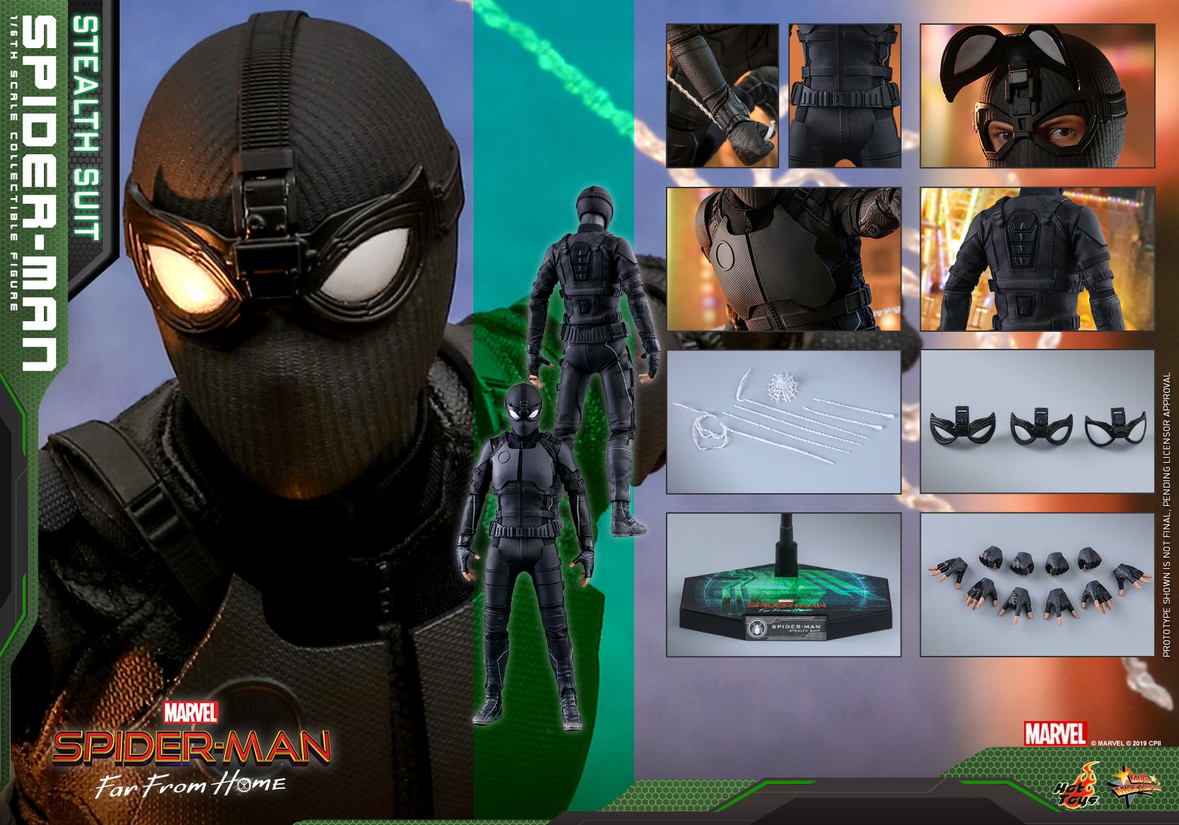 Foto 3 pulgar | Spider-Man Stealth Suit 1/6 Hot Toys Far From Home