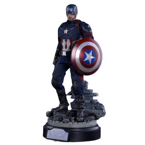 Foto 2 pulgar | Captain America Battling Version Hot Toys Civil War