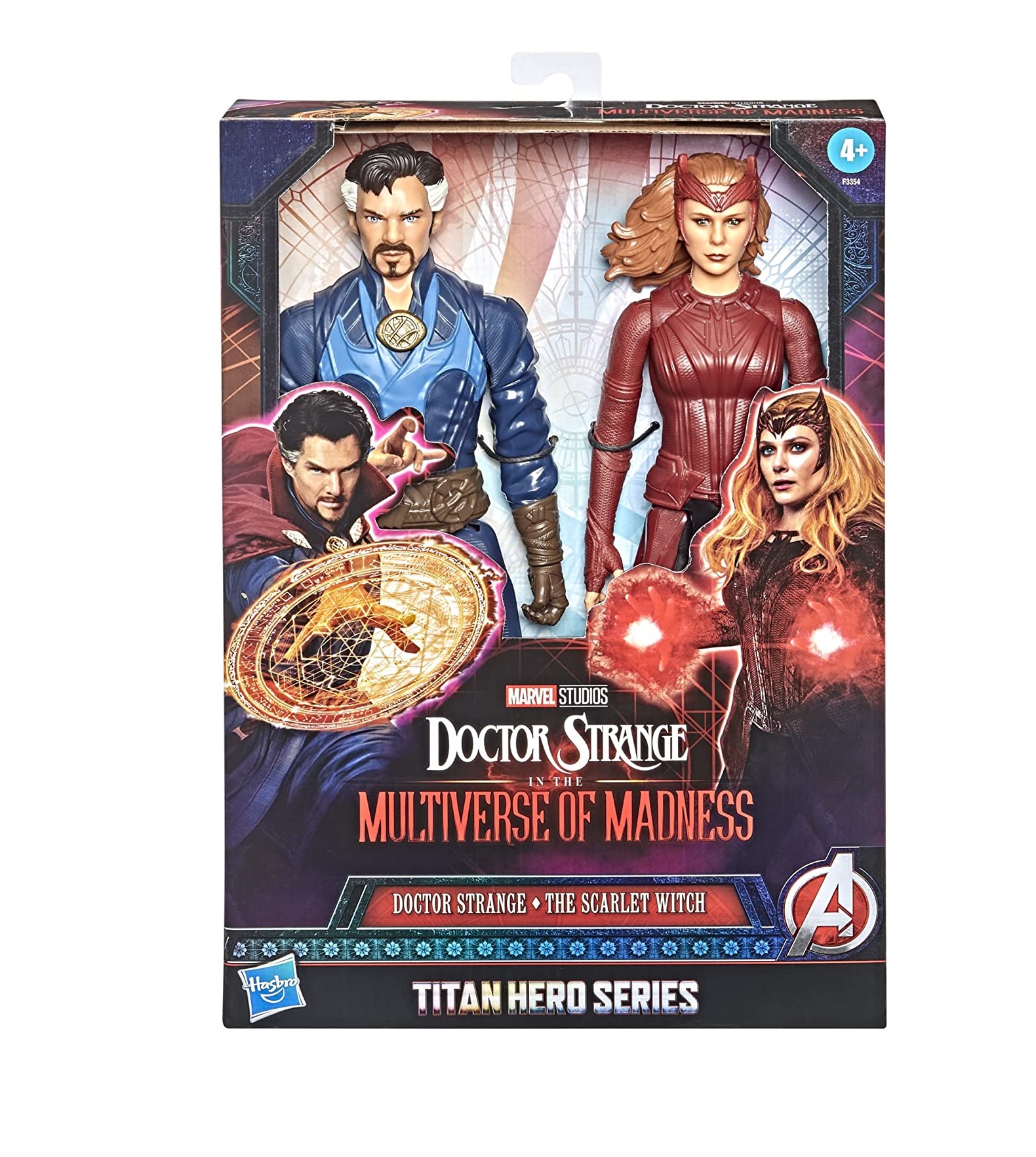 Foto 2 pulgar | Figura Titan Hero Series Pack Dr. Strange & Scarlet Witch Hasbro 30 Cm