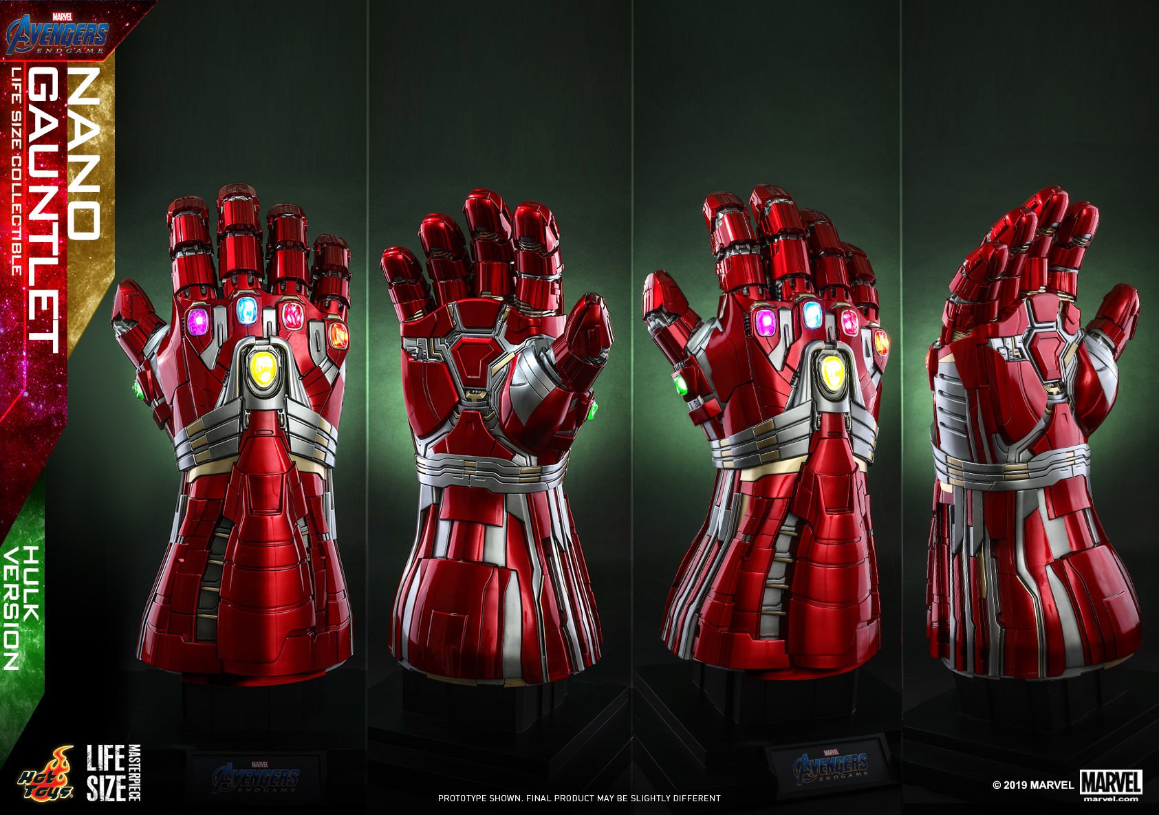 Foto 3 pulgar | Nano Gauntlet Hulk Version 1/1 Hot Toys Endgame