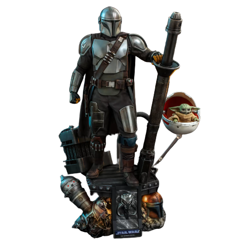 The Mandalorian y The Child Set Deluxe 1/4 Hot Toys Star Wars $14,999