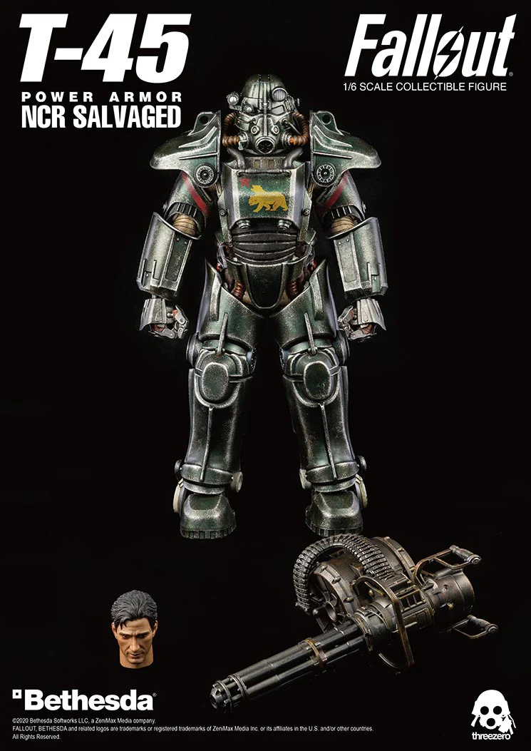 Foto 3 pulgar | T-45 Salvaged Power Armor 1/6 Threezero Fallout 4