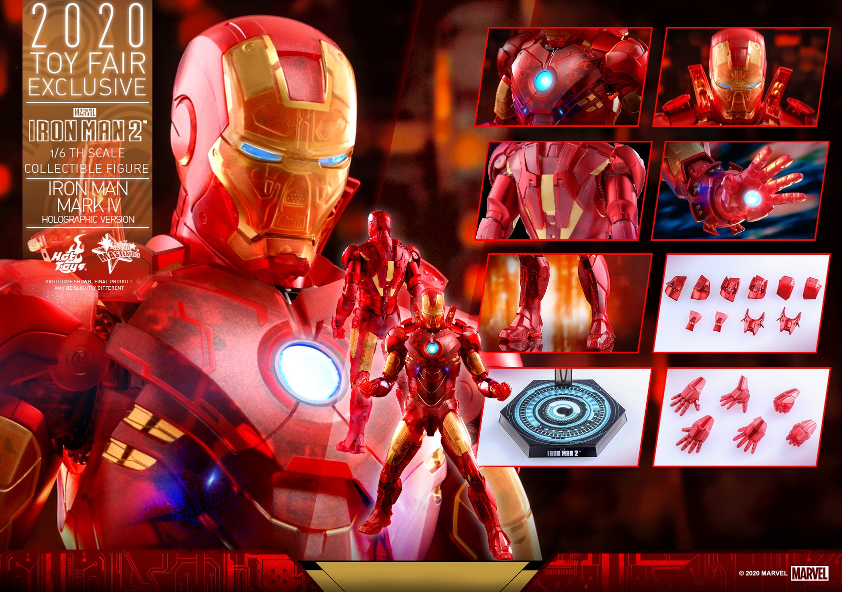 Foto 3 pulgar | Iron Man Hot Toys Mark 4 Holographic Exclusive