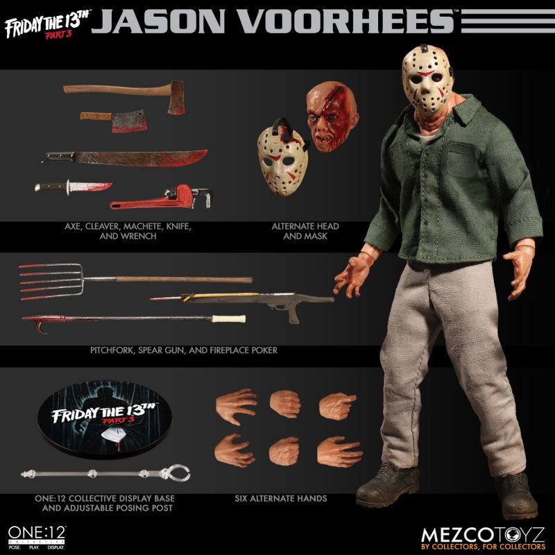 Foto 3 pulgar | Jason Vorhees One:12 Mezco One:12 Friday the 13th Part 3