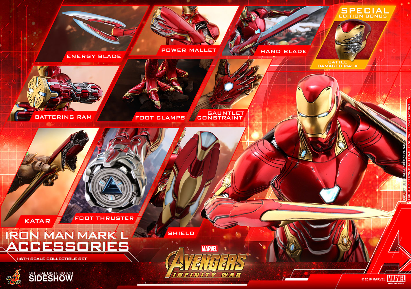 Foto 3 pulgar | Iron Man Mark 50 Accesories 1/6 Hot Toys