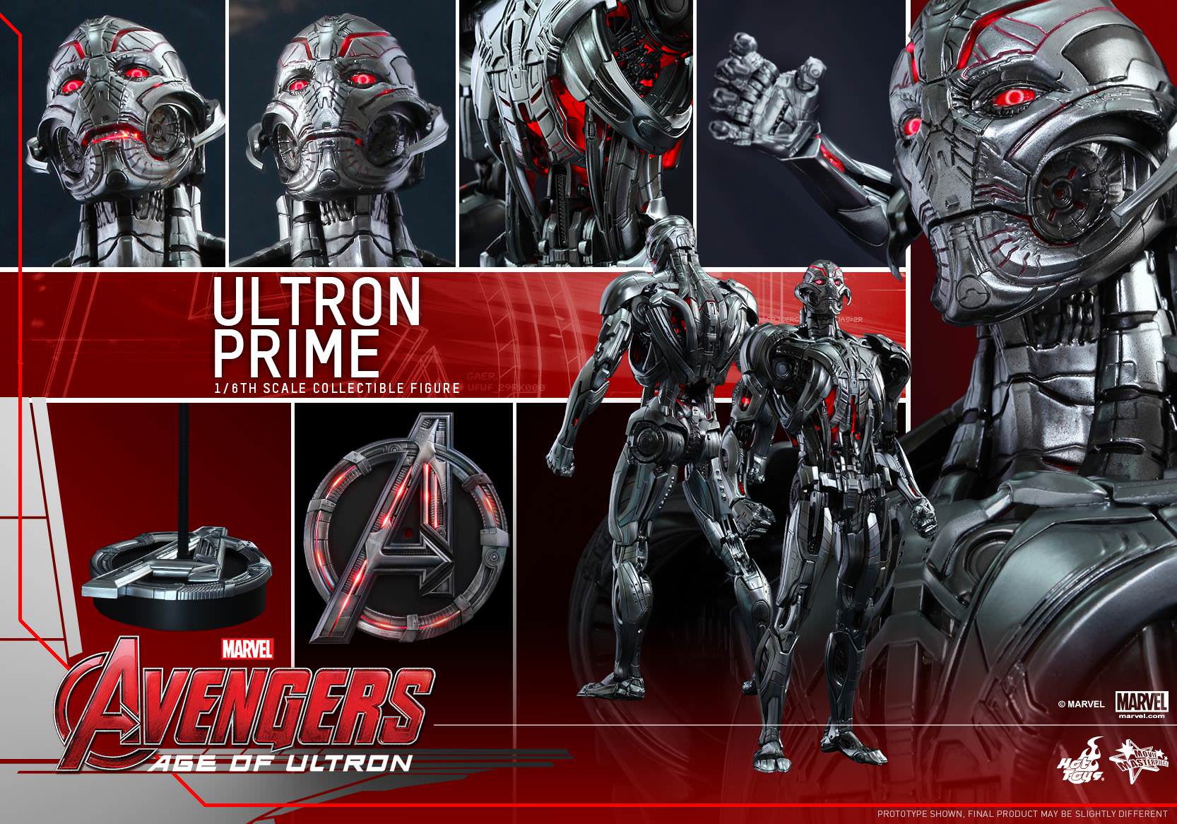 Foto 3 pulgar | Ultron Prime 1/6 Hot Toys Era de Ultron