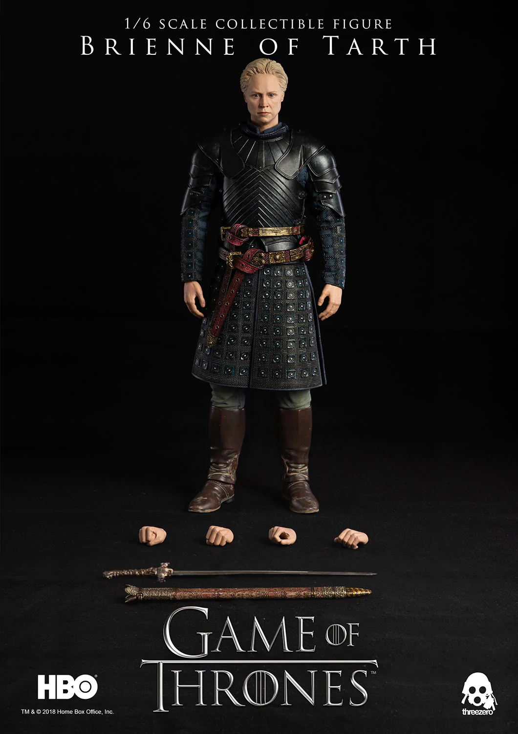 Foto 3 pulgar | Brienne Of Tarth 1/6 Threezero Game Of Thrones