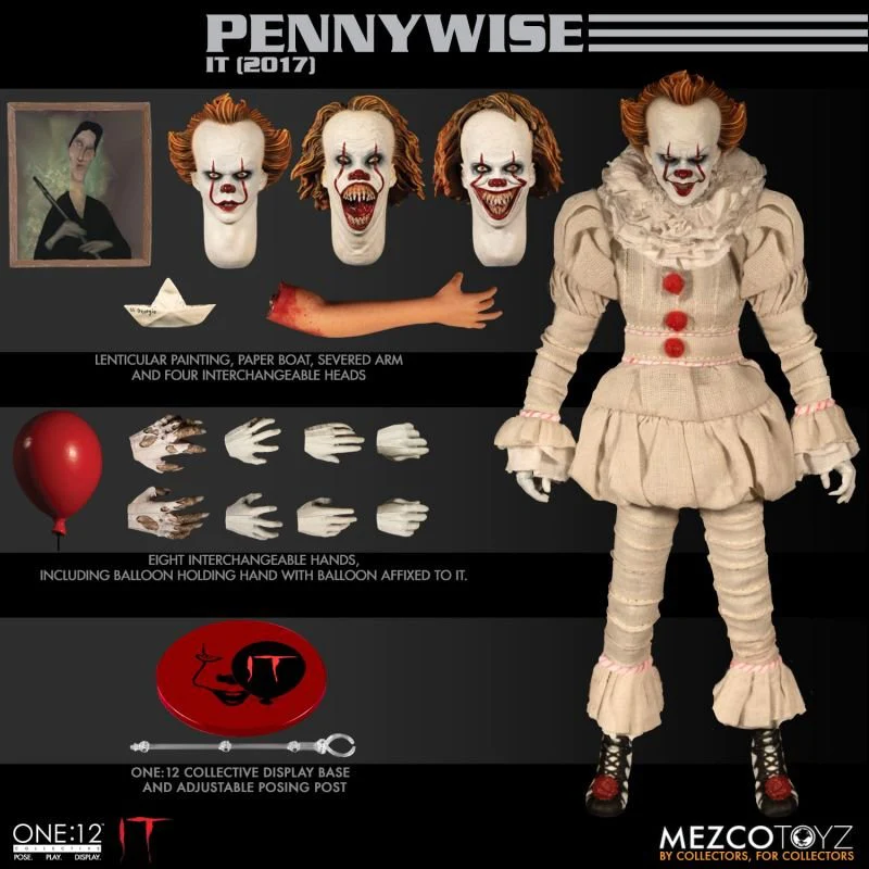 Foto 3 pulgar | Pennywise One:12 Mezco IT