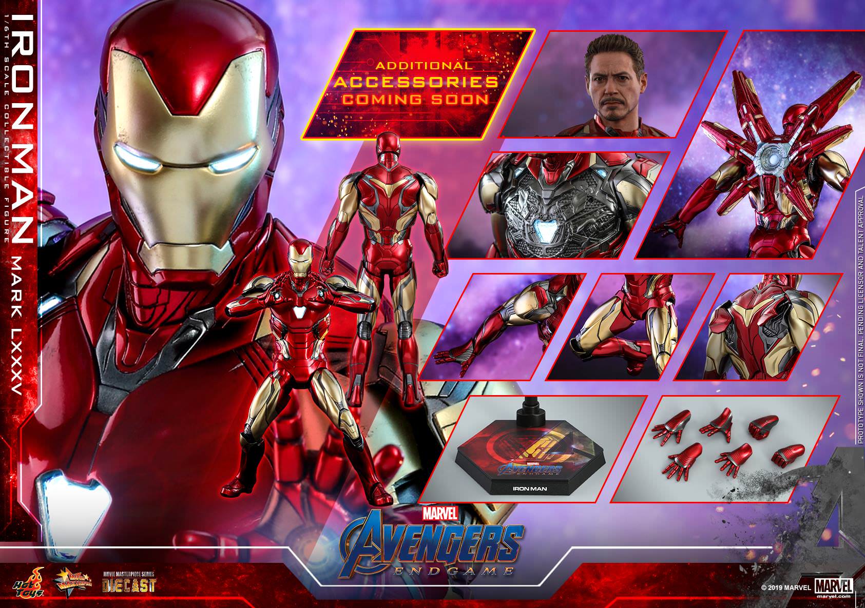 Foto 2 | Iron Man Mark 85 1/6 Hot Toys Endgame