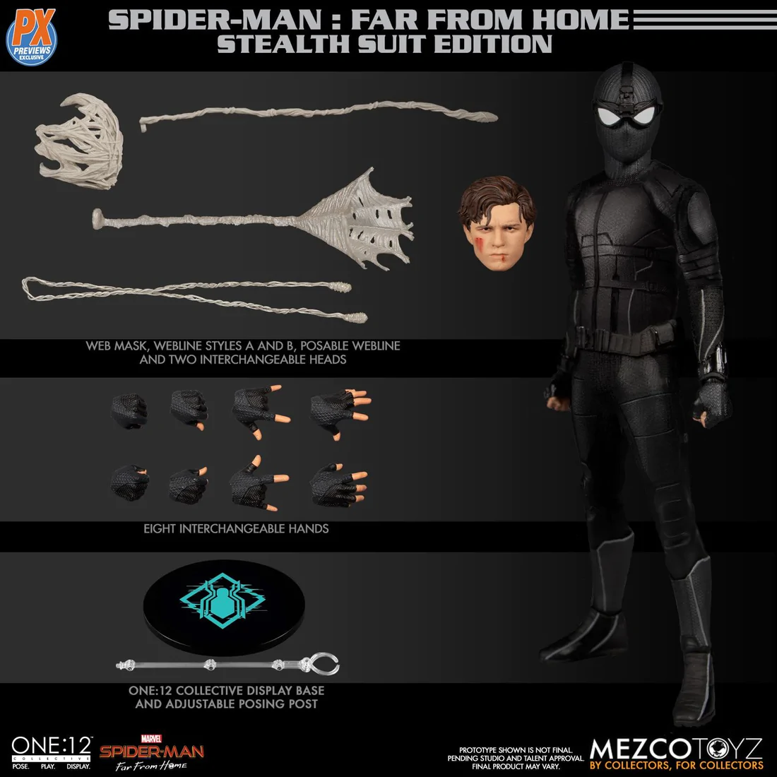 Foto 3 pulgar | Spider-Man PX One:12 Mezco Marvel