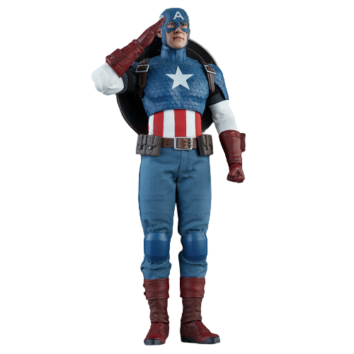 Foto 2 pulgar | Captain America 1/6 Sideshow Marvel