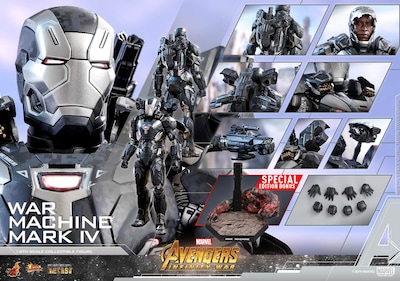 Foto 2 | War Machine Mark 4 S.E 1/6 Hot Toys Infinity War
