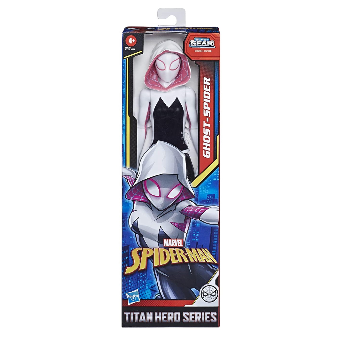 Foto 2 pulgar | Figura Spiderman Titan Hero Series Spidergwen Ghost Spider Marvel Hasbro 30 Cm