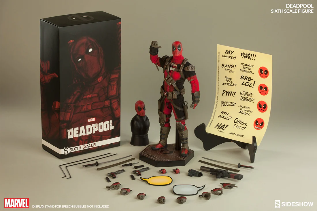 Foto 3 pulgar | Deadpool 1/6 Sideshow Marvel