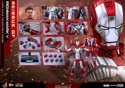 Foto 2 | Iron Man Mark 5 1/6 Hot Toys