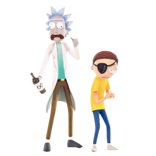 Foto 2 pulgar | Rick And Morty Set Deluxe 1/6 Mondo