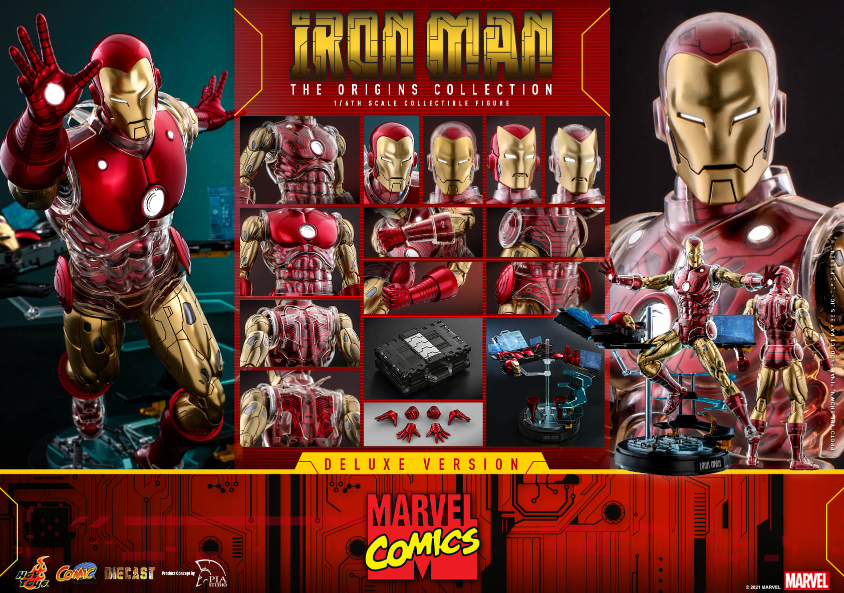 Foto 3 pulgar | Iron Man Deluxe 1/6 Hot Toys The Origins Collection