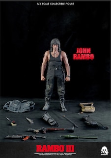 Foto 2 | Figura John Rambo 1/6 Threezero Rambo 3