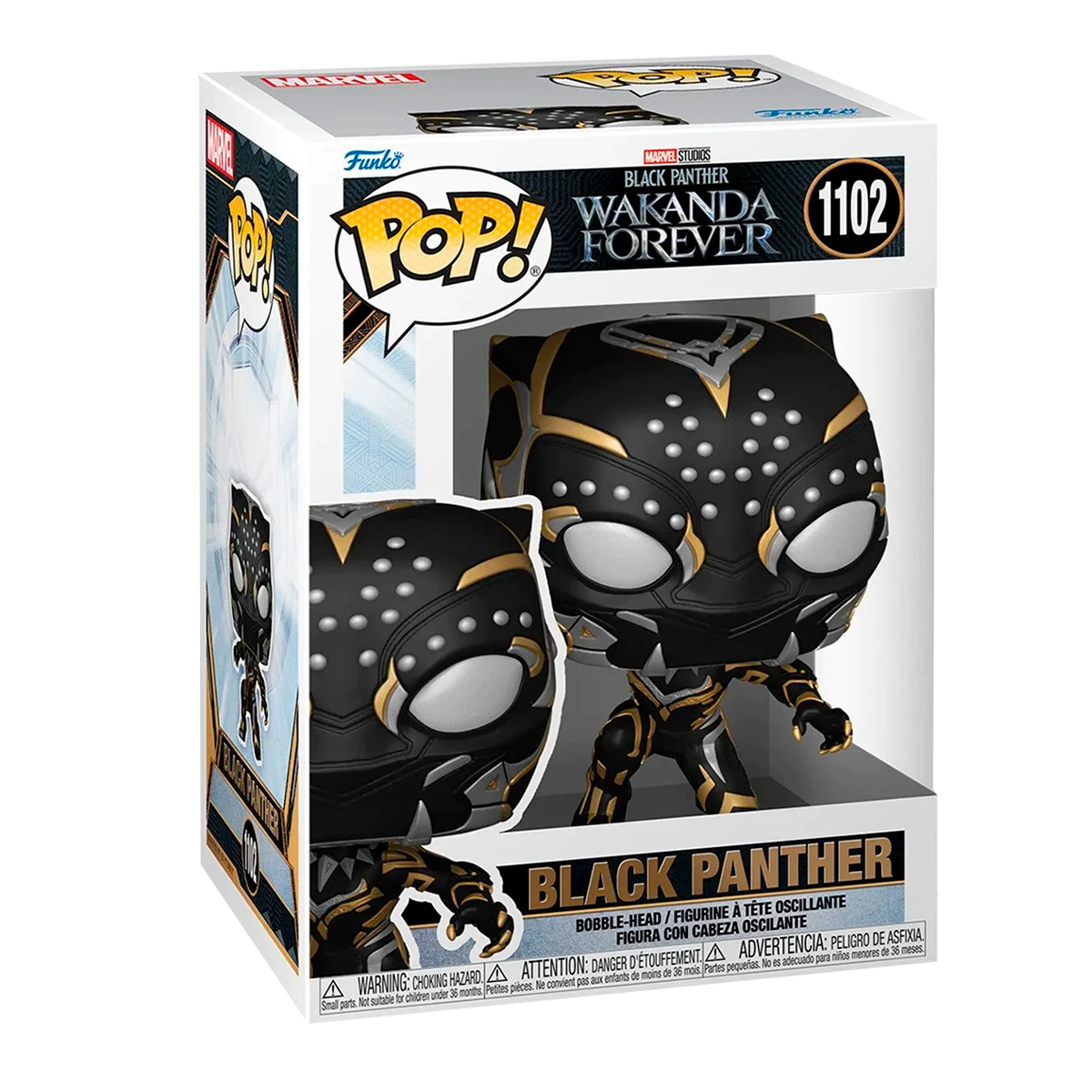 Foto 3 pulgar | Pantera Negra 1102 Black Panther Wakanda Por Siempre Marvel Funko Pop