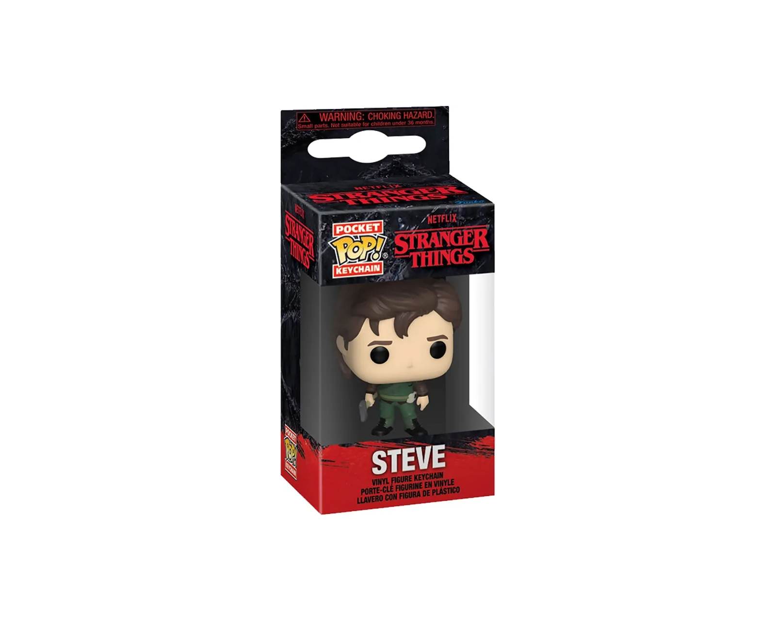 Foto 3 pulgar | Steve Cazador Llavero Stranger Things Netflix Funko Pop Keychain