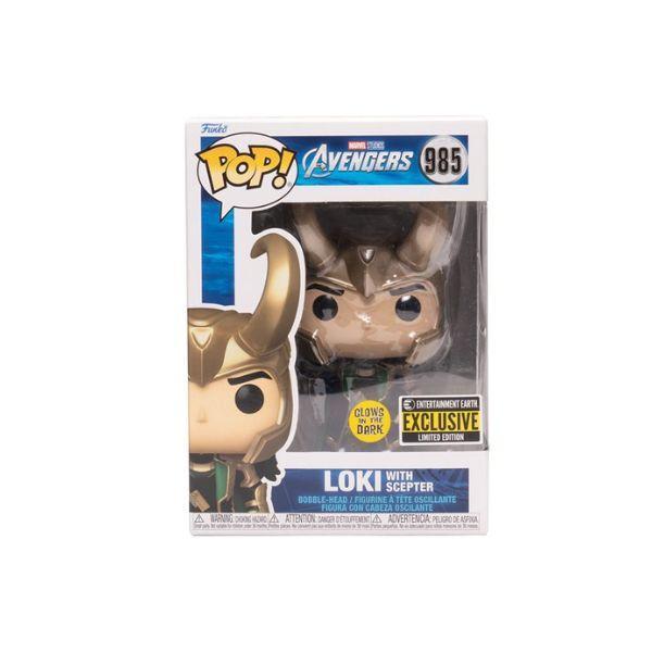 Foto 4 pulgar | Loki Con Cetro 985 Vengadores Edicion Especial Glow Marvel Funko Pop