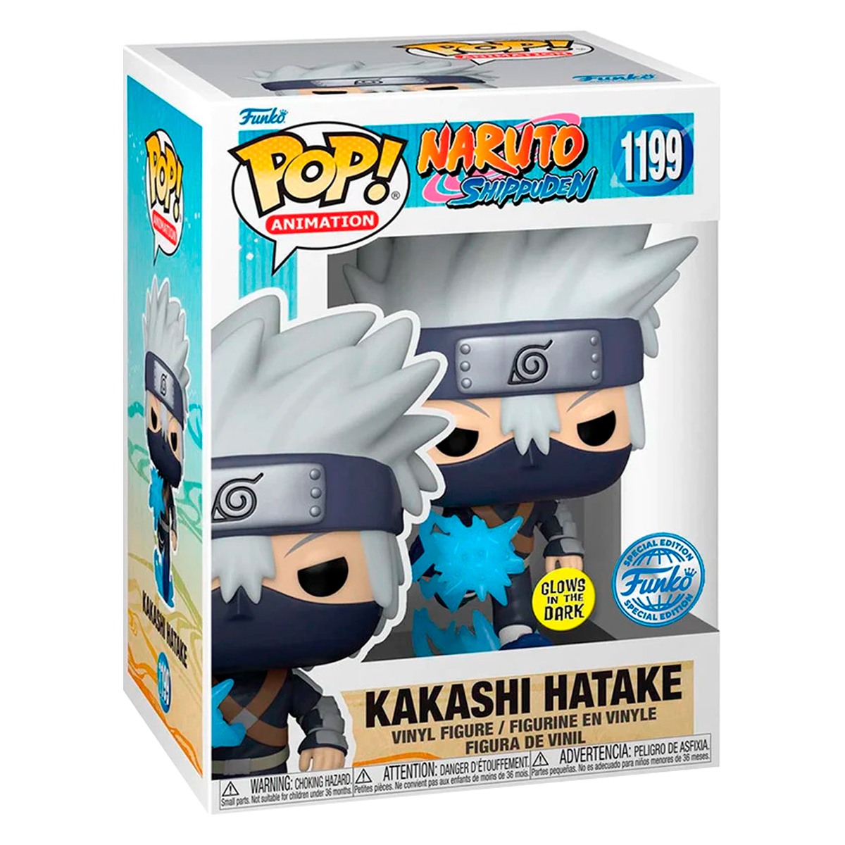 Foto 3 pulgar | Kakashi Hatake 1199 Naruto Shippuden Anime Funko Pop