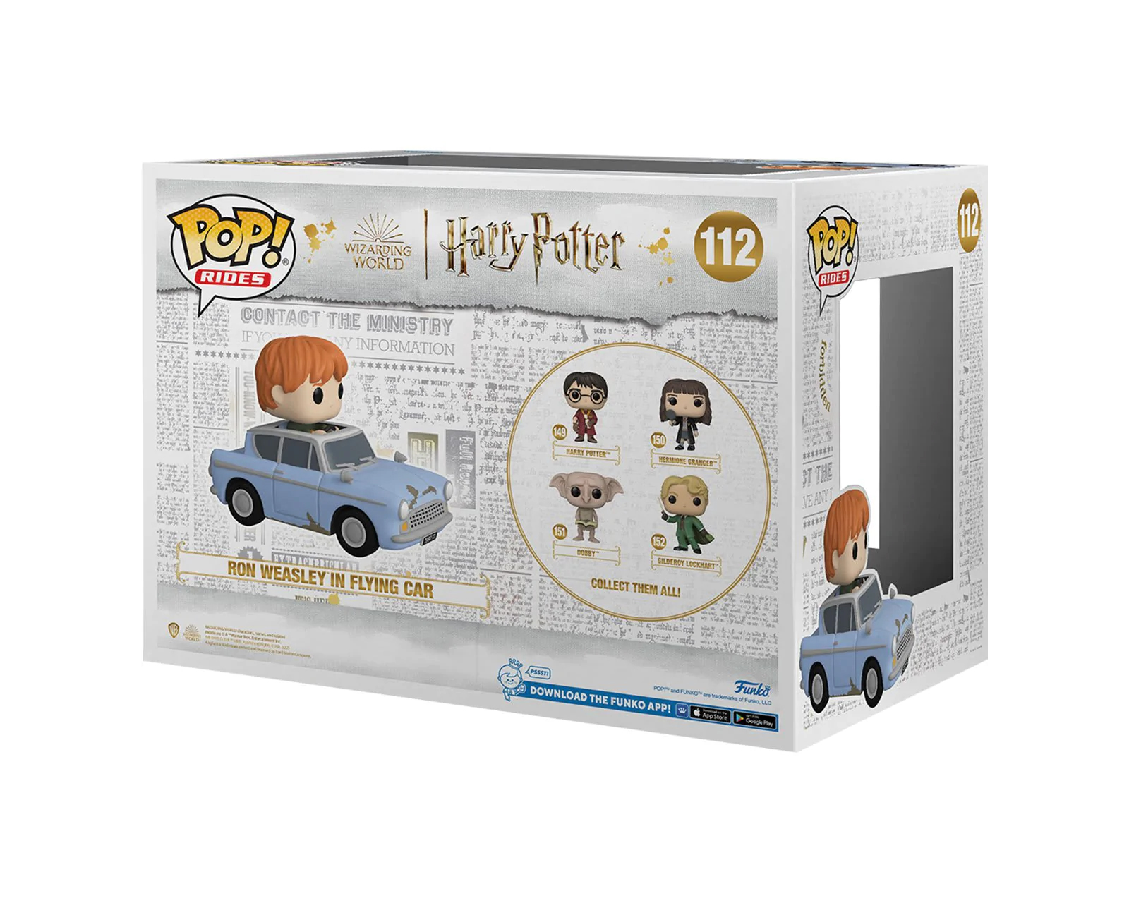 Foto 4 pulgar | Funko Pop Ron Weasley in Flying Car Harry Potter