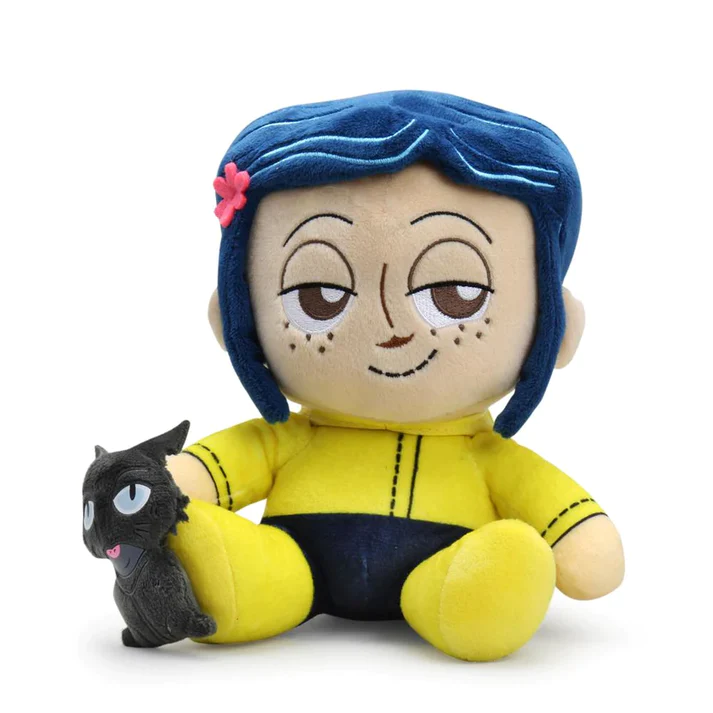 Peluche Kidrobot Coraline y Gato Phunny