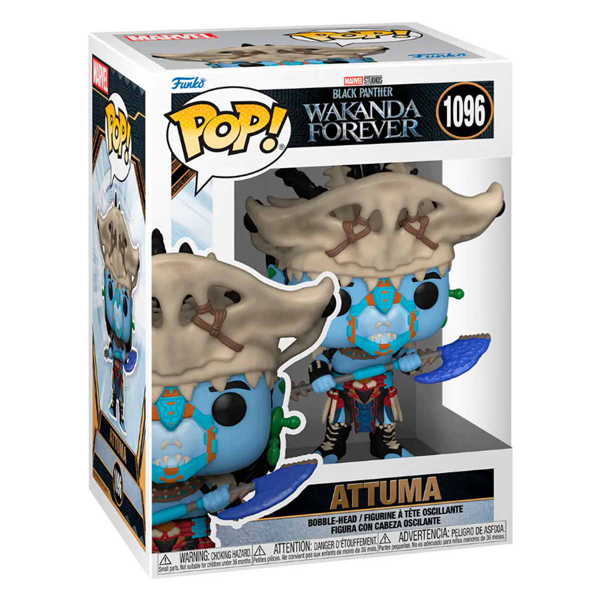 Foto 3 pulgar | Attuma 1096 Black Panther Wakanda Por Siempre Marvel Funko Pop