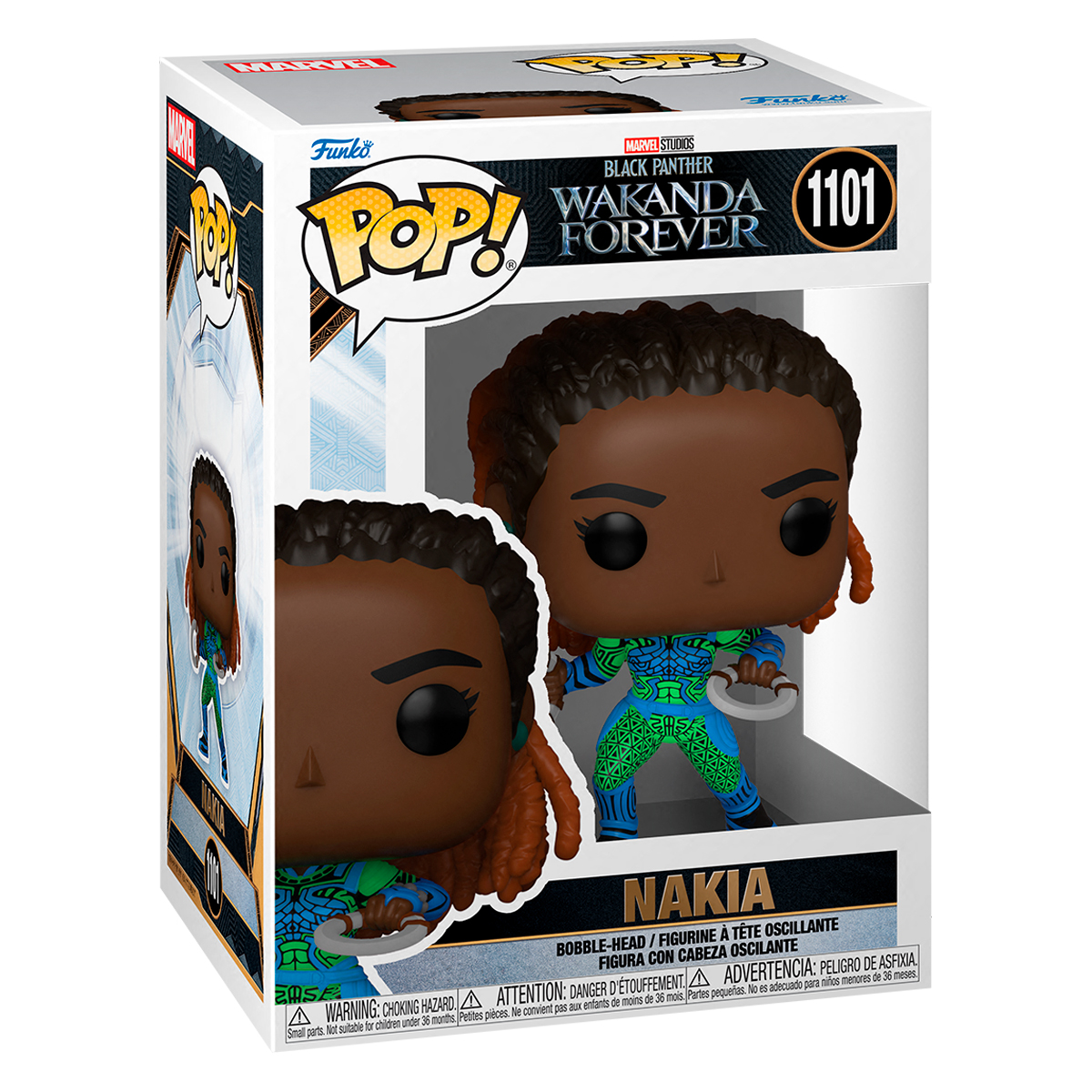Foto 3 pulgar | Nakia 1101 Black Panther Wakanda Por Siempre Marvel Funko Pop!