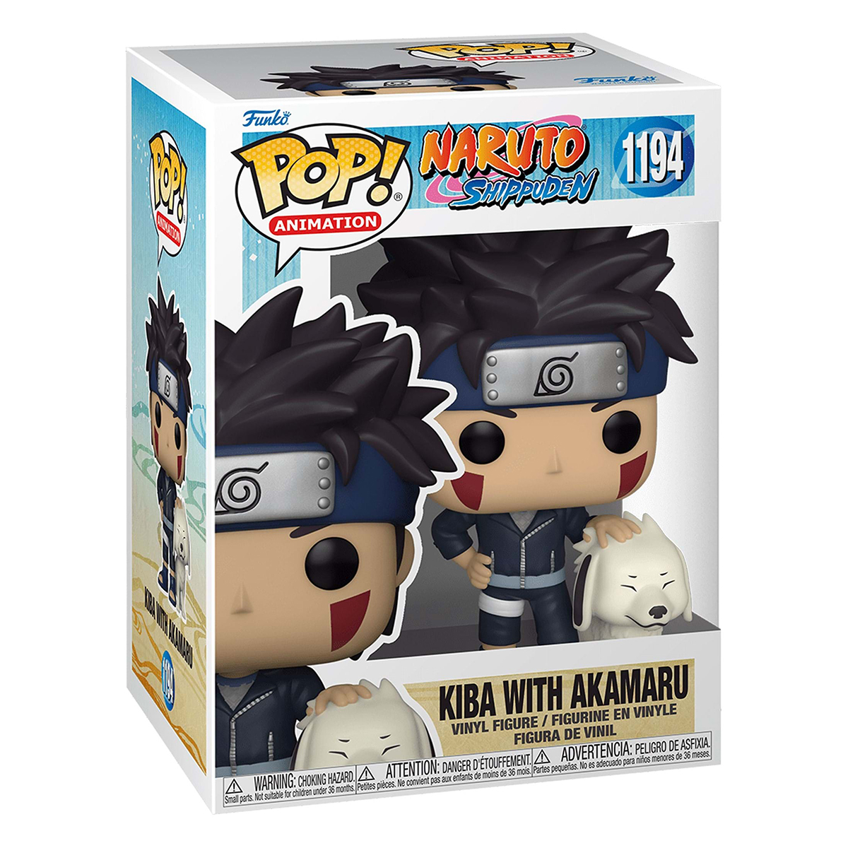 Foto 3 pulgar | Kiba Con Akamaru 1194 Naruto Shippuden Anime Funko Pop