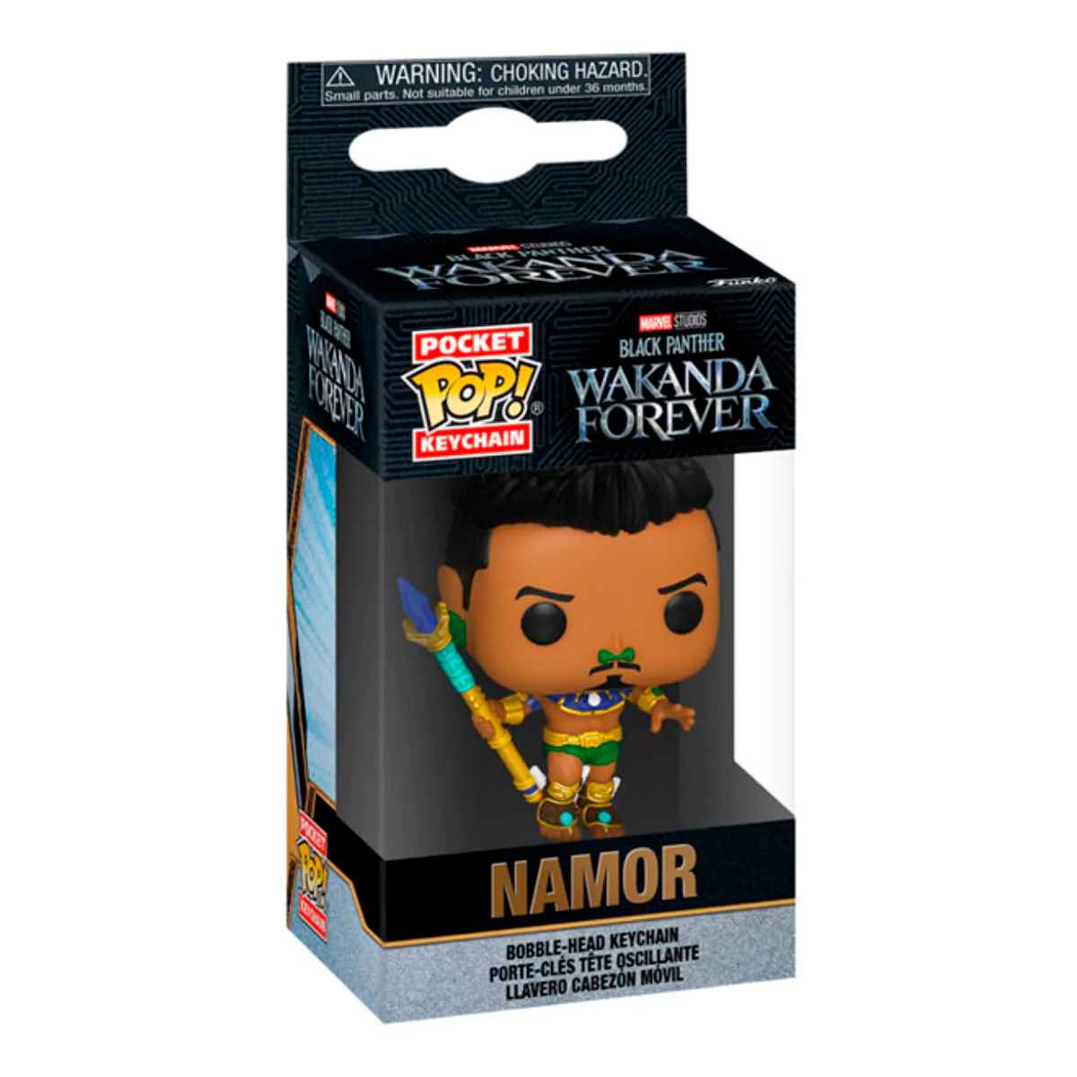Foto 3 pulgar | Namor Llavero Black Panther Wakanda Por Siempre Funko Pop Keychain