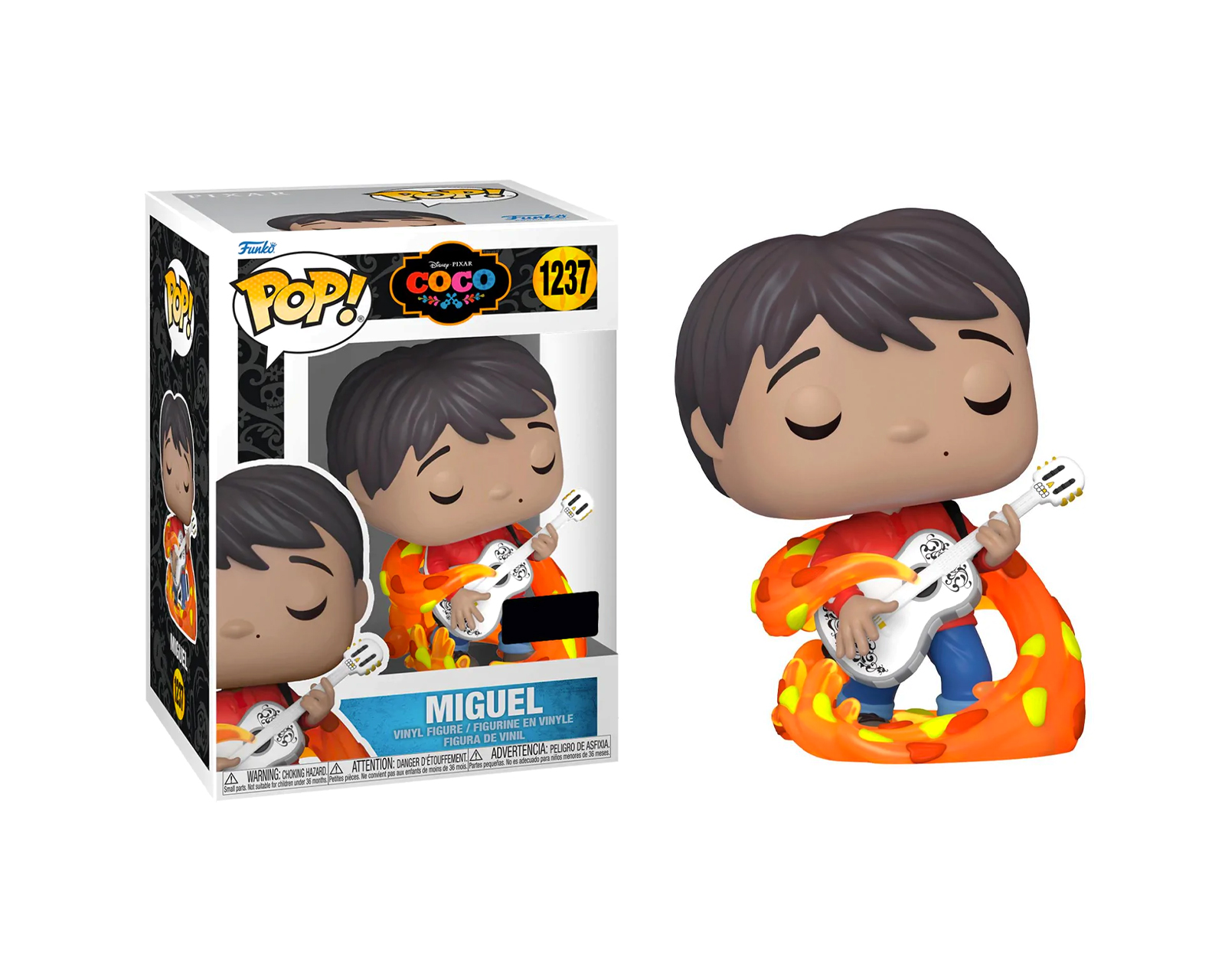 Foto 2 pulgar | Figura Funko Pop de Miguel - Pixar Coco 1237 Brilla en la Oscuridad