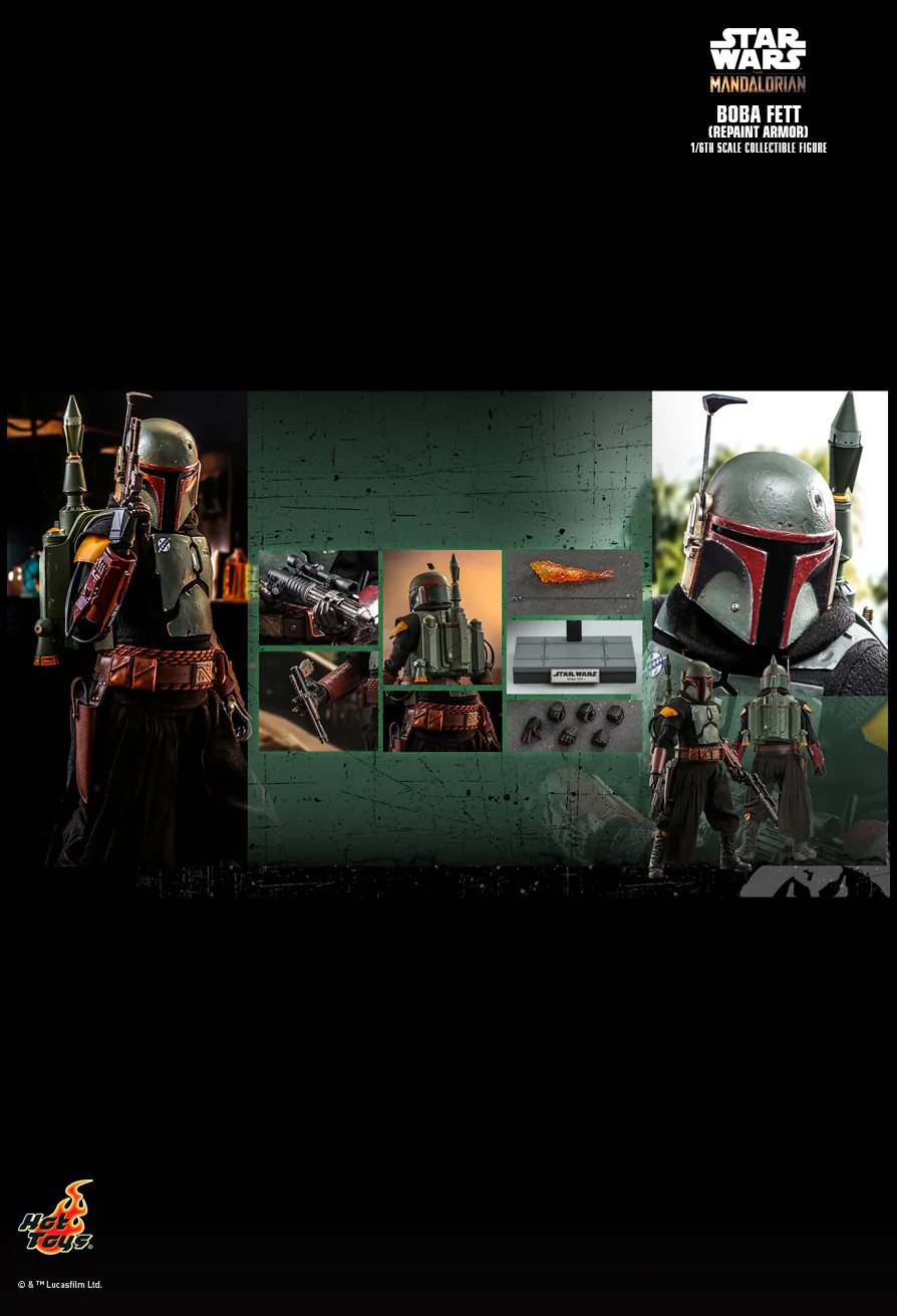 Foto 4 pulgar | Figura Hot Toys de Boba Fett Star Wars The Mandalorian