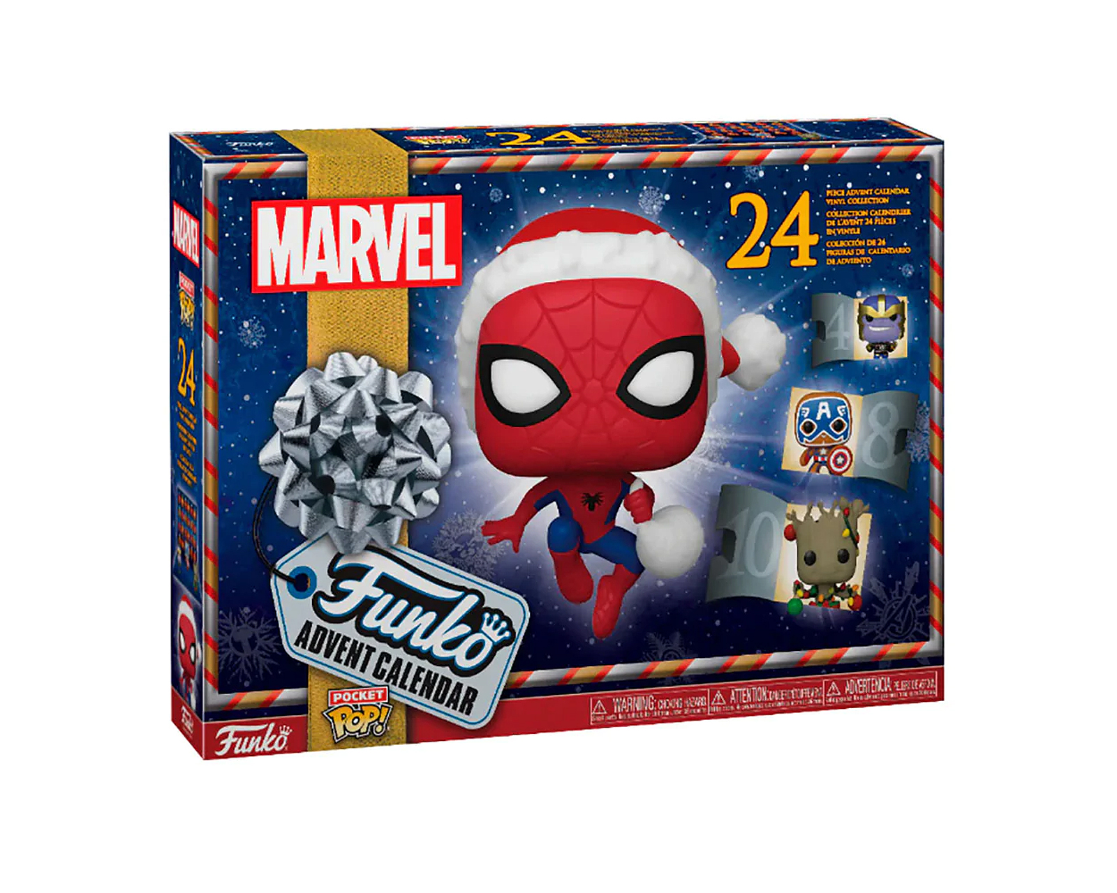 Calendario de Adviento de Figuras Funko Pop Marvel Navidad 24 Piezas