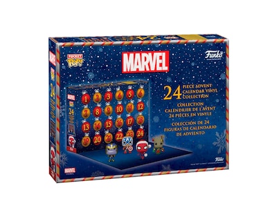 Foto 2 | Calendario de Adviento de Figuras Funko Pop Marvel Navidad 24 Piezas