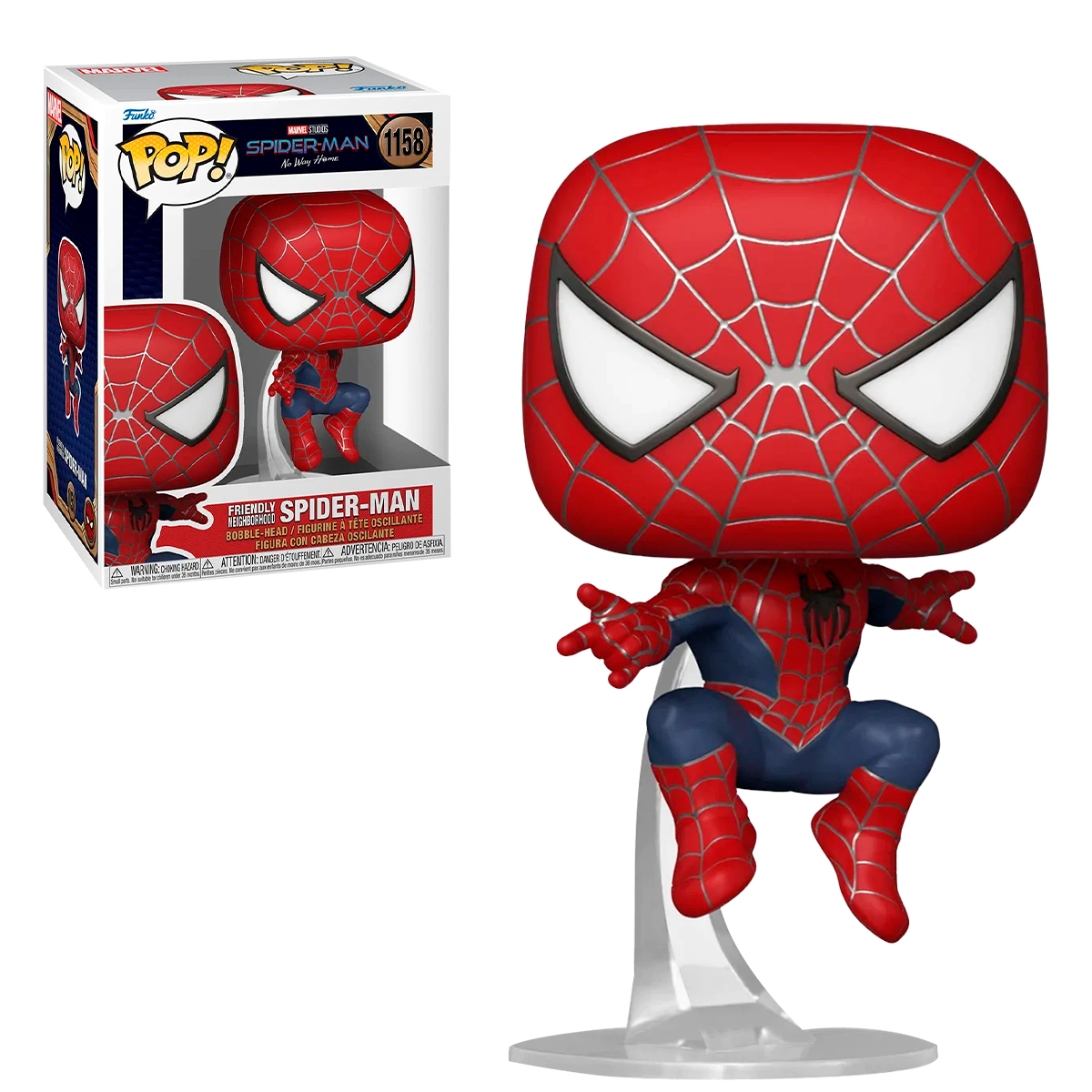 Foto 4 pulgar | Funko Pop Spider Man Tobey Maguire 1158 No Way Home Marvel