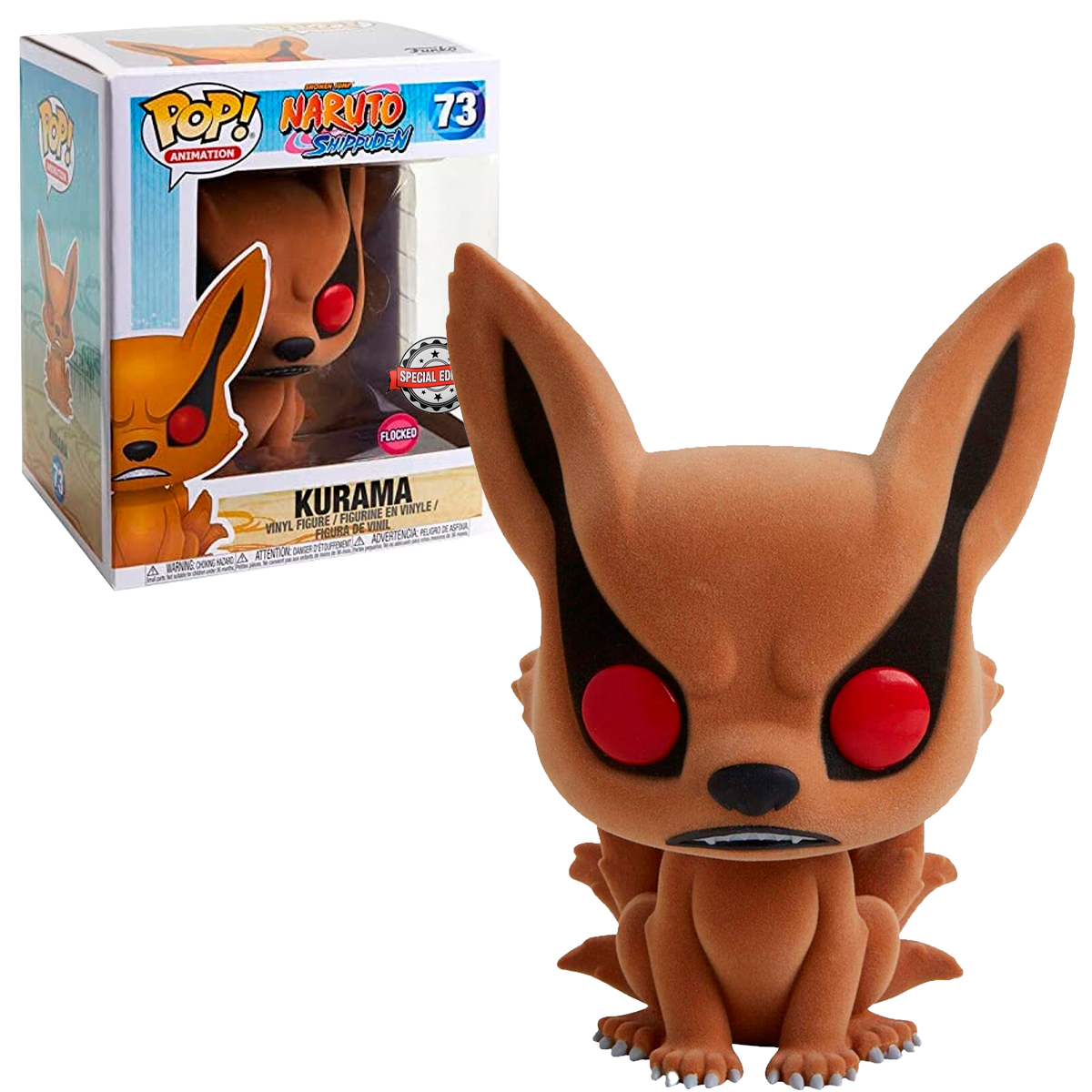 Foto 4 pulgar | Funko Naruto Shippuden Kurama 73 Flocked