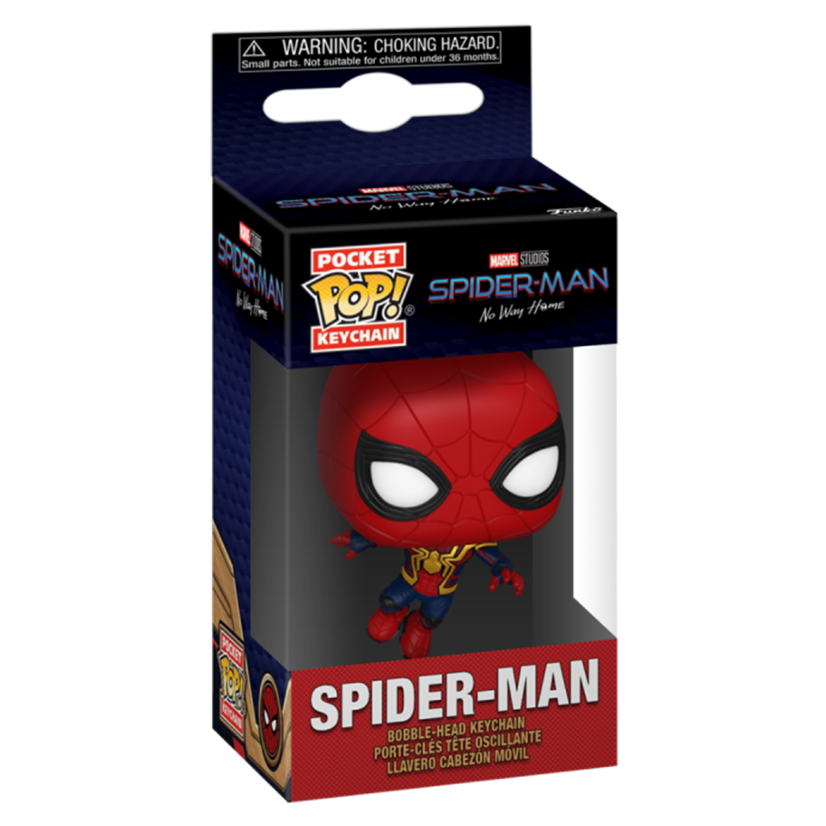 Foto 3 pulgar | Llavero Spider Man  Funko Pop Keychain Tom Holland No Way Home Marvel