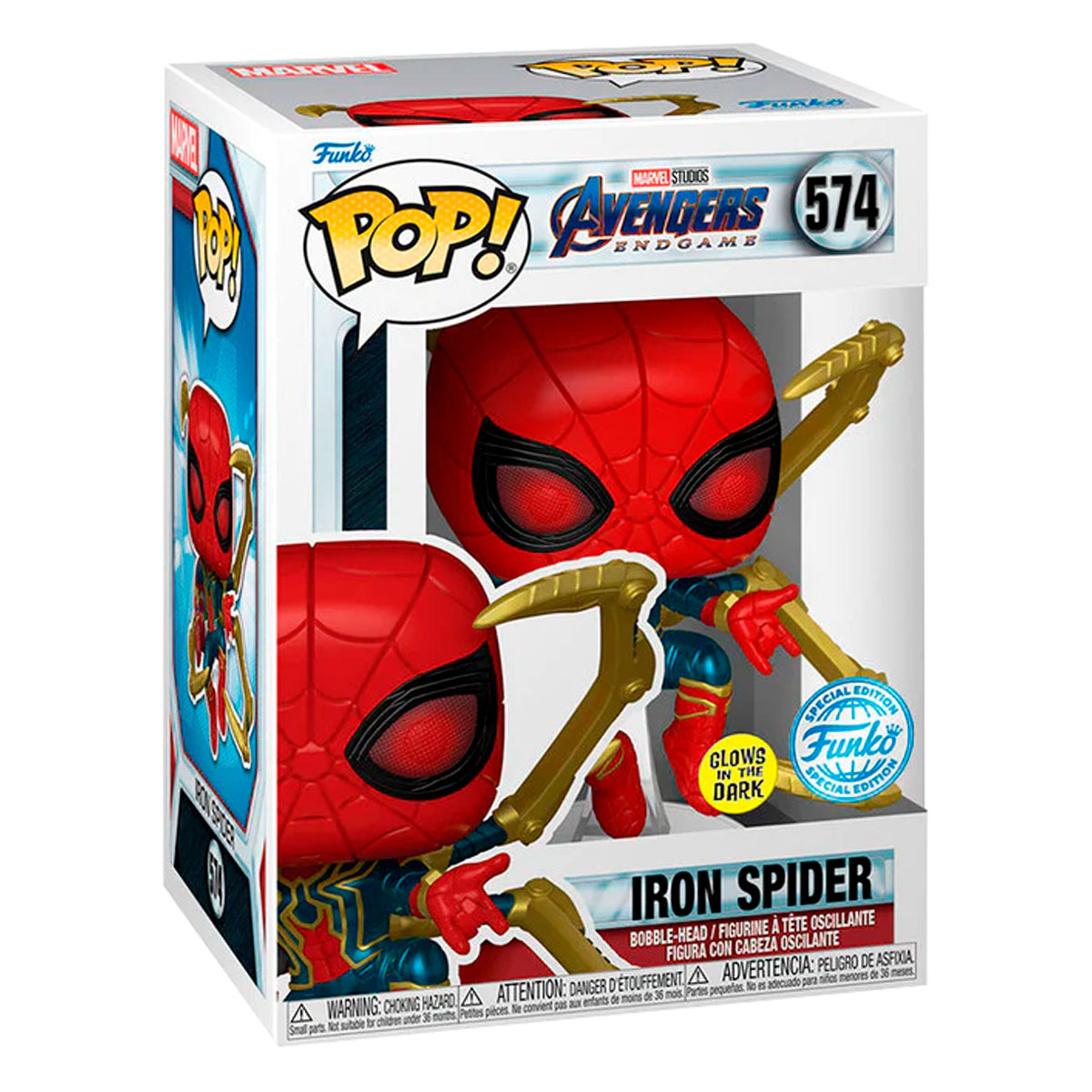 Foto 3 pulgar | Funko Pop Iron Spider con Guantelete 574 Avengers Endgame Marvel