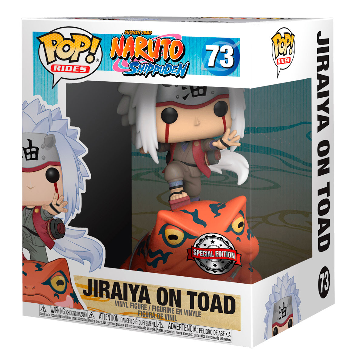 Foto 3 pulgar | Funko Pop Rides Jiraiya En Toad 73 Naruto Shippuden Anime