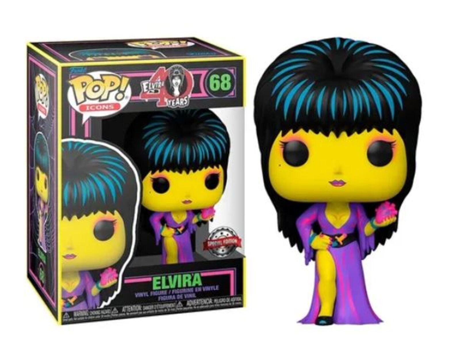 Foto 3 pulgar | Funko Pop Icons Elvira Blacklight 68