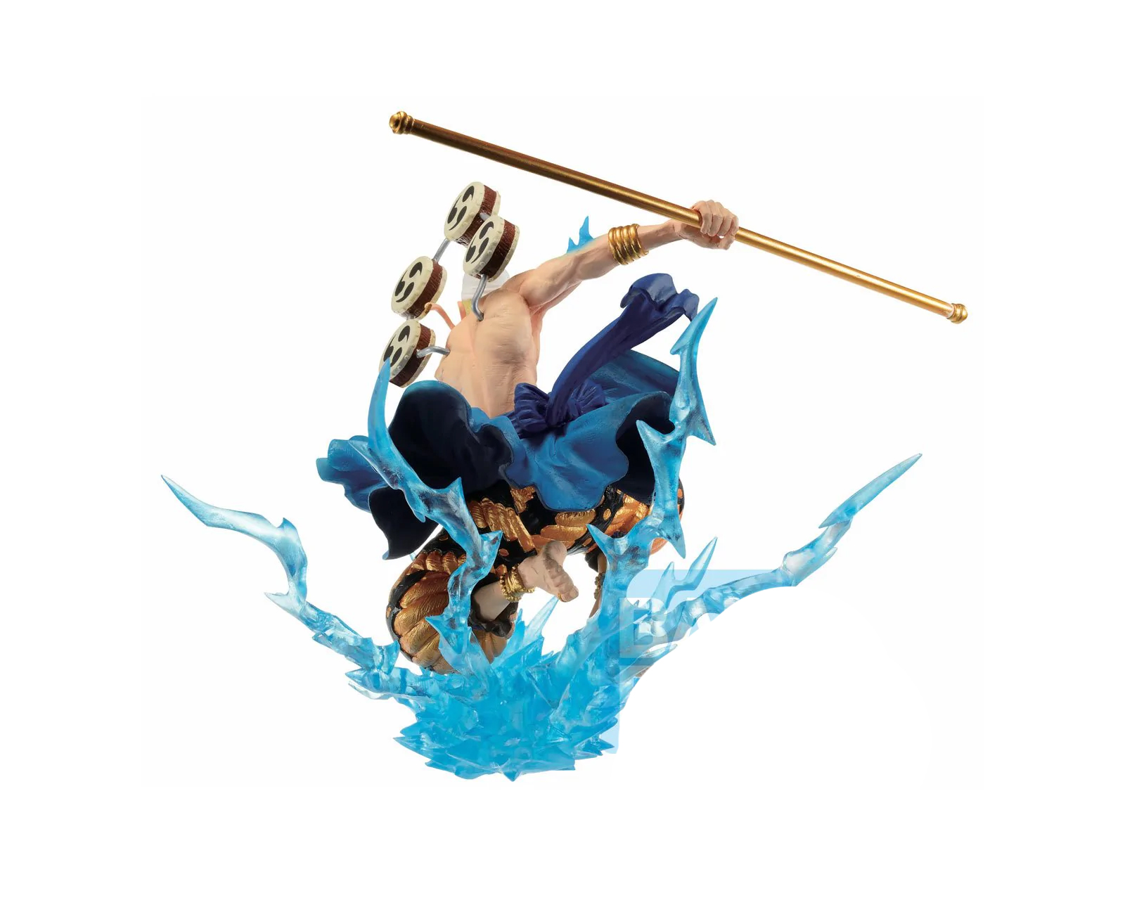 Foto 4 pulgar | Figura Bandai One Piece Enel Duel Dorado