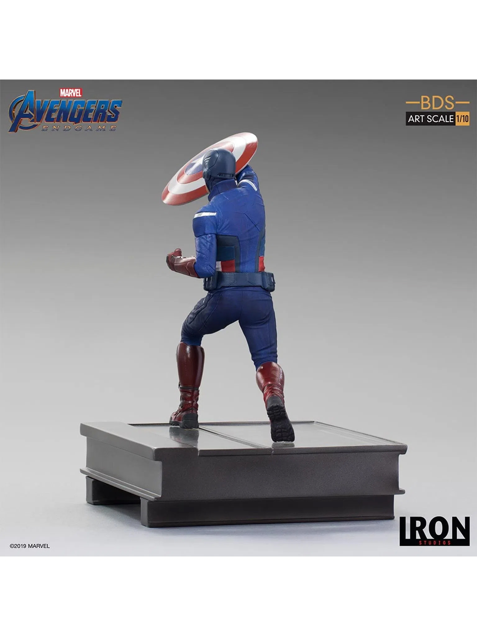 Foto 4 pulgar | Figura Capitán América 2012 Avengers: Endgame Iron Studios Escala 1/10