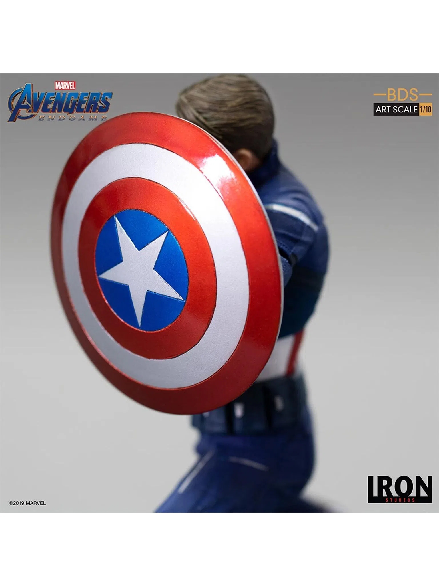 Foto 3 pulgar | Figura Capitán América 2023 Avengers: Endgame Iron Studios