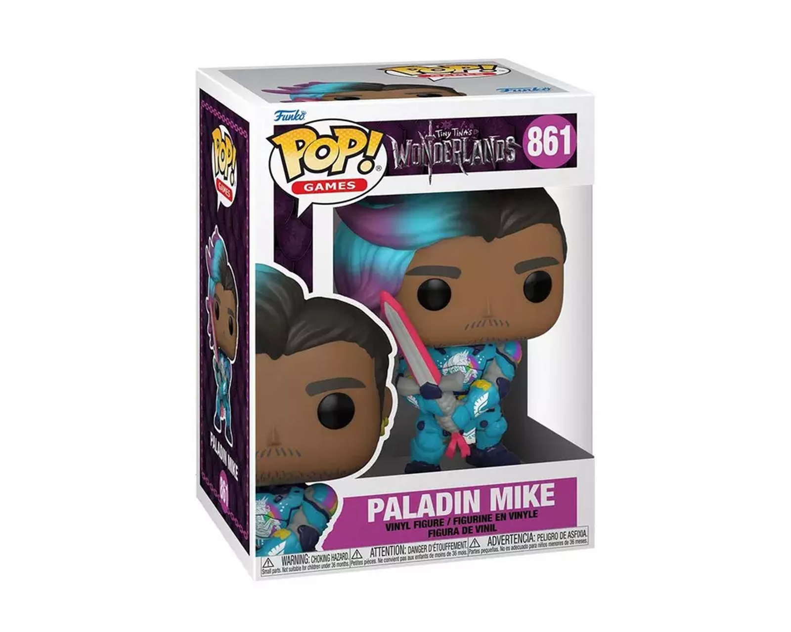 Foto 3 pulgar | Figura Funko Pop F-080 Games: Wonderlands Paladín Mike 861