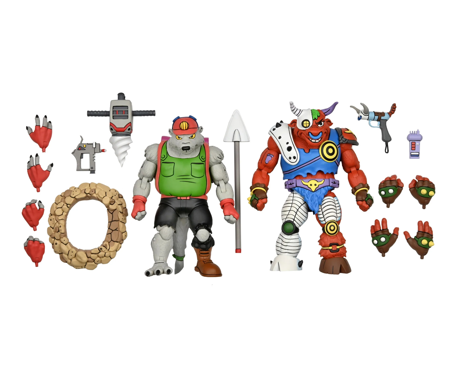 Foto 2 pulgar | Figura de Acción NECA F-078 TMNT Tortugas Ninja Dirtbag y Groundchuck